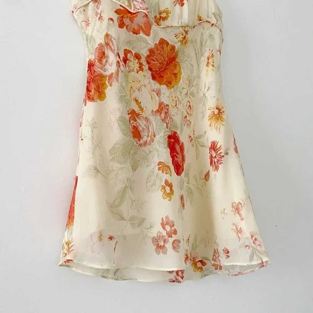 Express Vintage Y2K Floral Silk Tunic Camisole To… - image 7