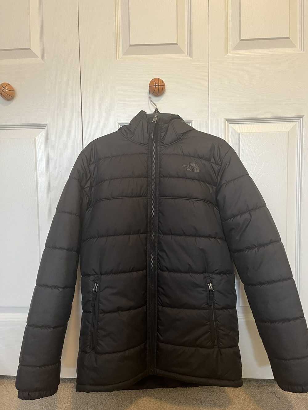 The North Face North Face Black puffer warm furry… - image 1