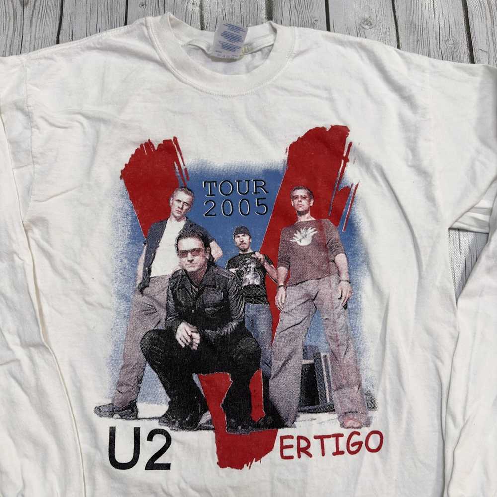 Band Tees × Gildan × Vintage Vintage U2 long slee… - image 3