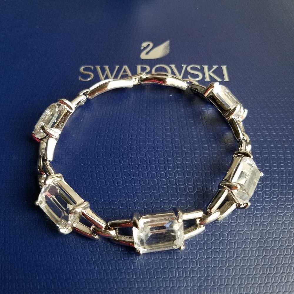 AUTHENTIC Swarovski Emerald-cut Crystal Necklace … - image 4