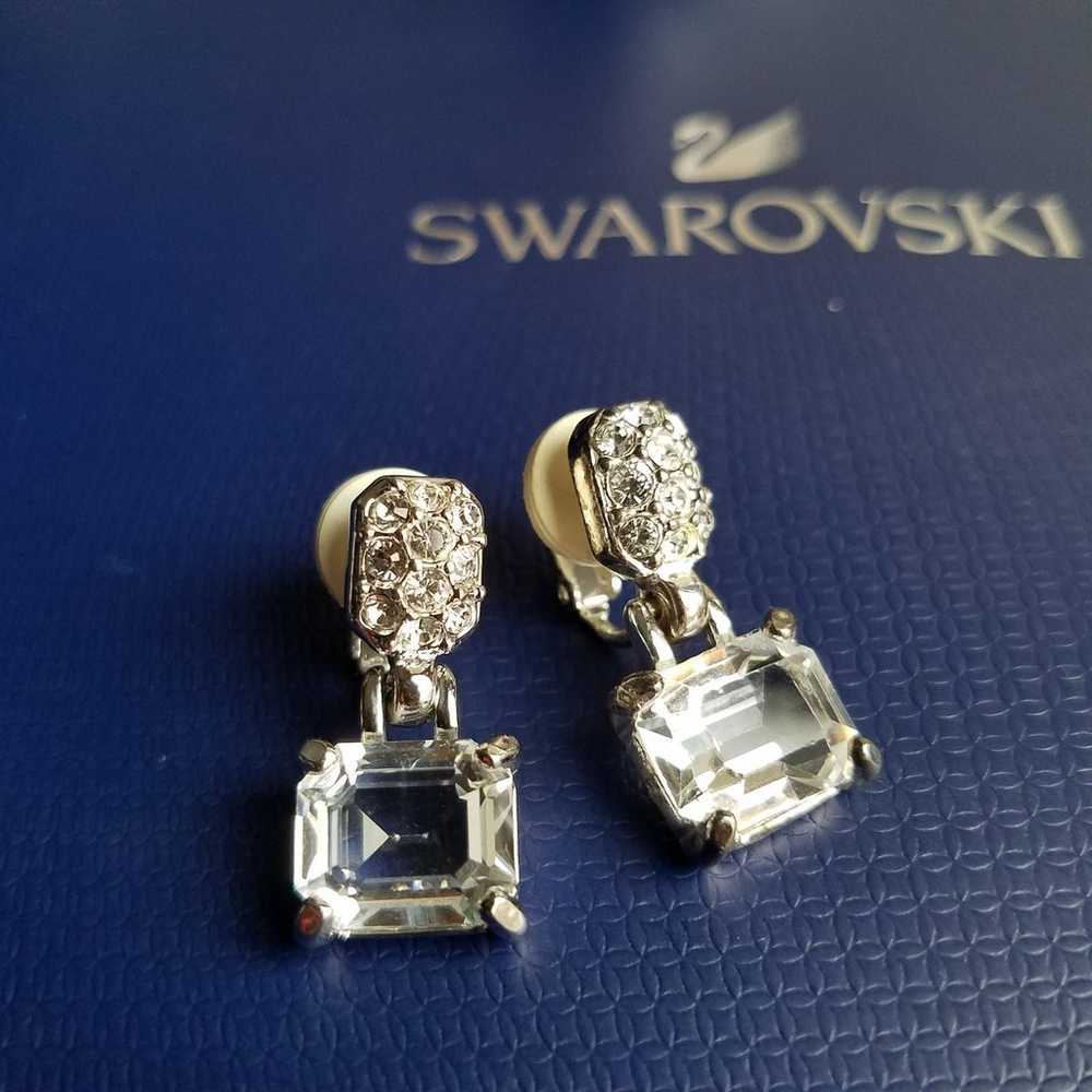 AUTHENTIC Swarovski Emerald-cut Crystal Necklace … - image 5