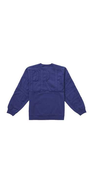 Supreme Supreme Tonal Applique Crewneck Washed Nav