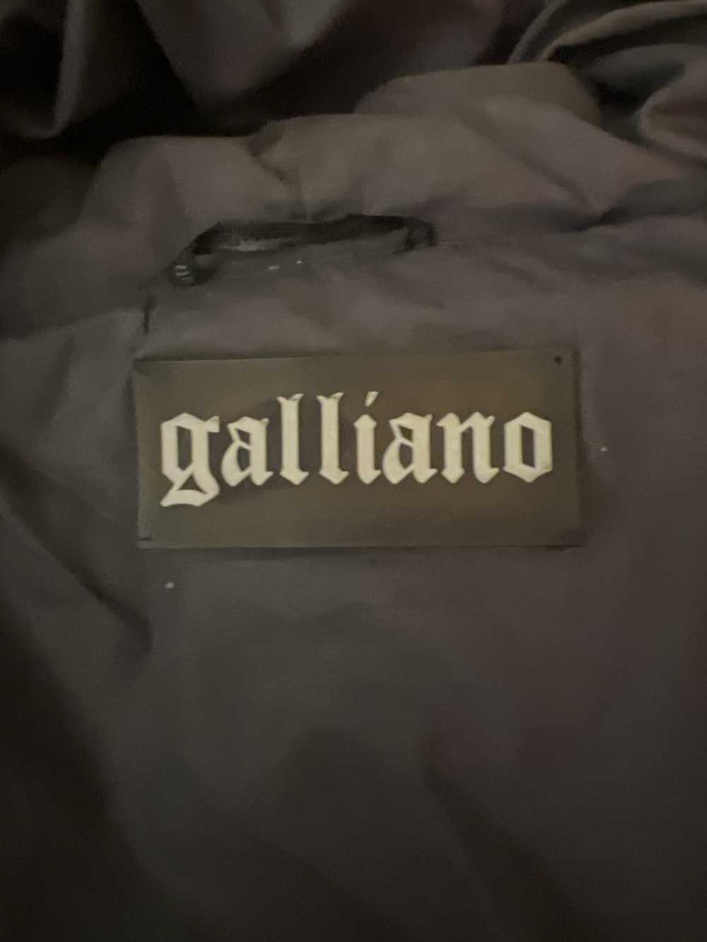 John Galliano Galliano Newspaper Print puffer jac… - image 7