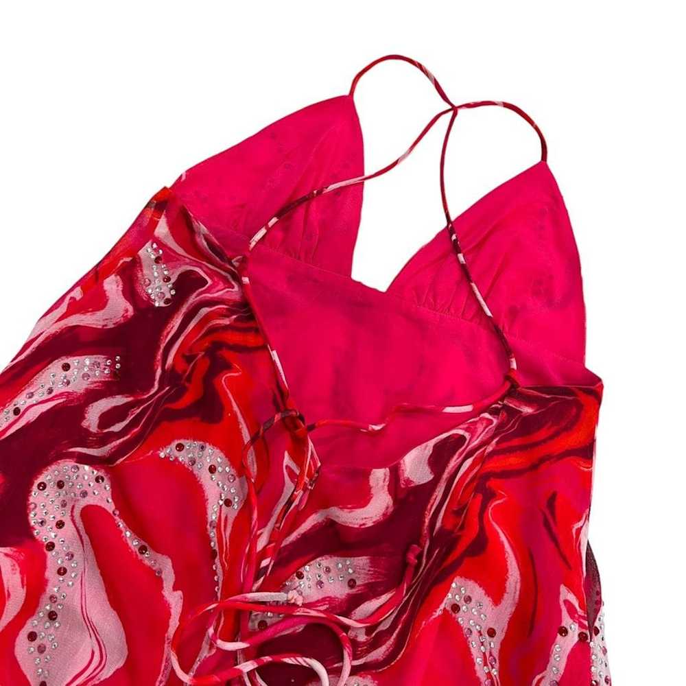 Other h:ours Dionne Mini Dress in Red Swirl Print - image 6