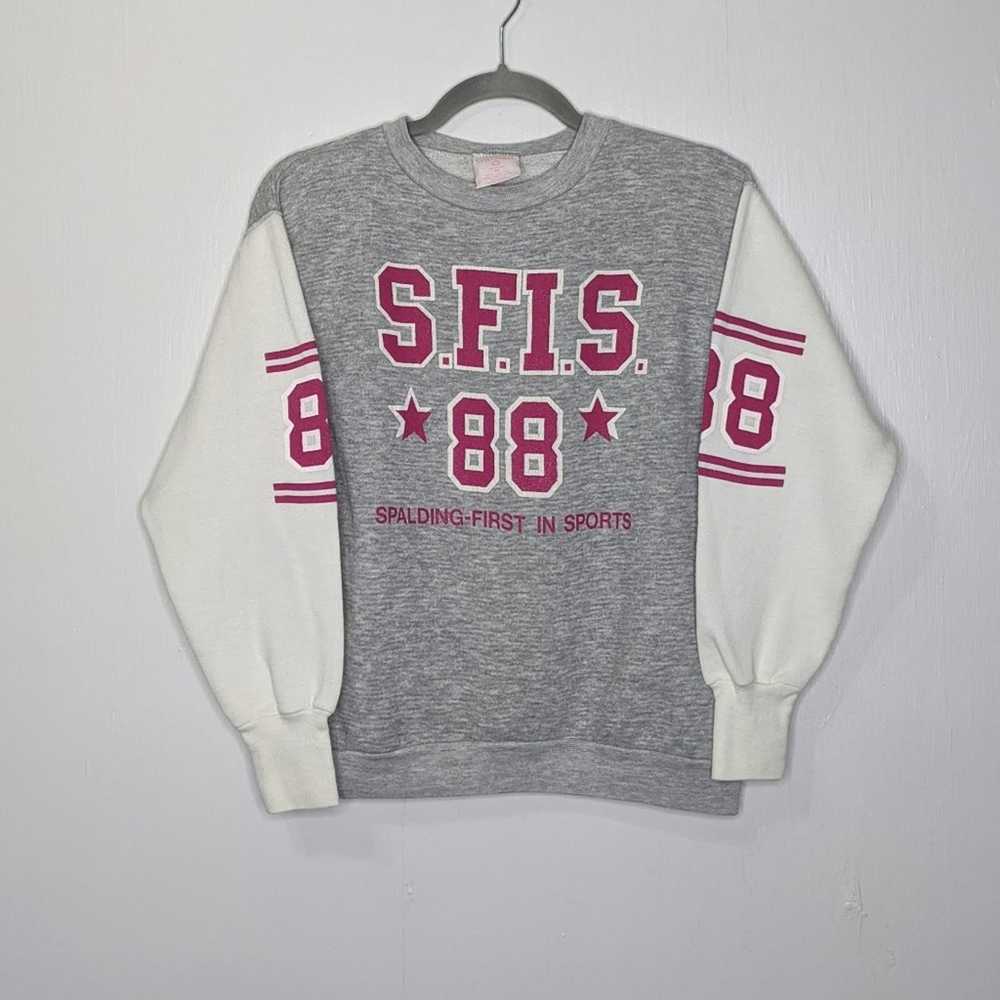 Spalding VTG '88 Spalding Crewneck Sweatshirt Spo… - image 1