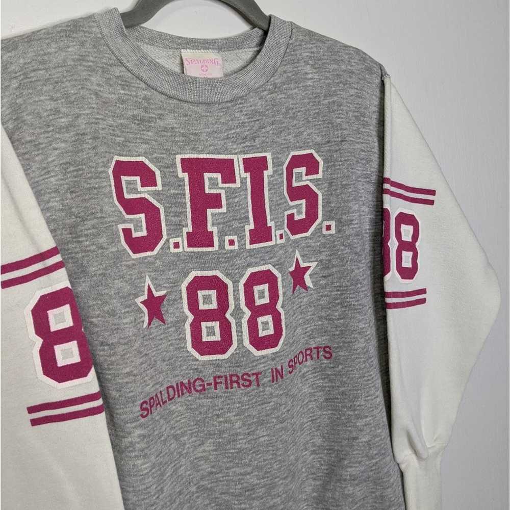 Spalding VTG '88 Spalding Crewneck Sweatshirt Spo… - image 6