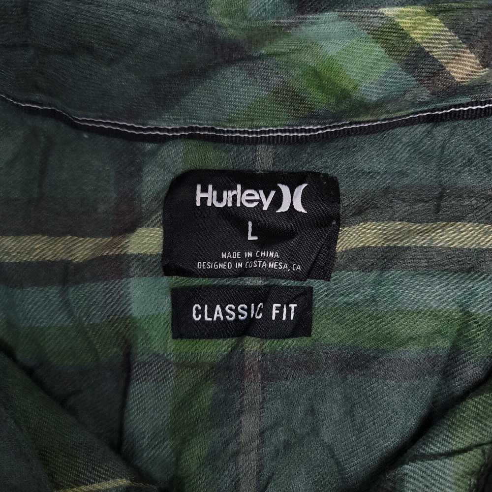 Hurley Hurley Madras Flannel Shirt Mens Size Larg… - image 3