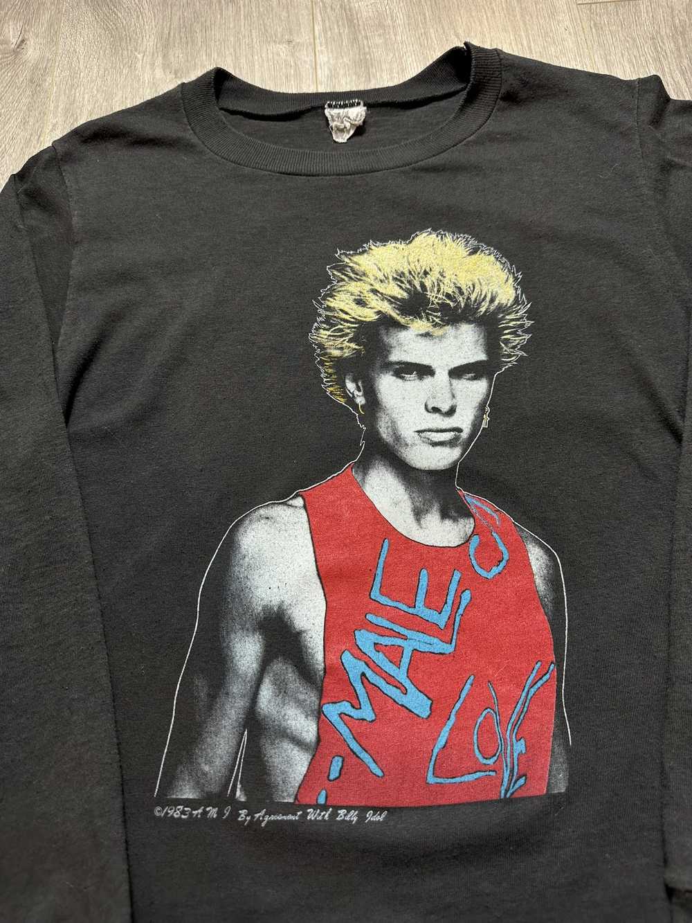 Band Tees × Vintage Vintage 1983 Billy Idol Tour … - image 3