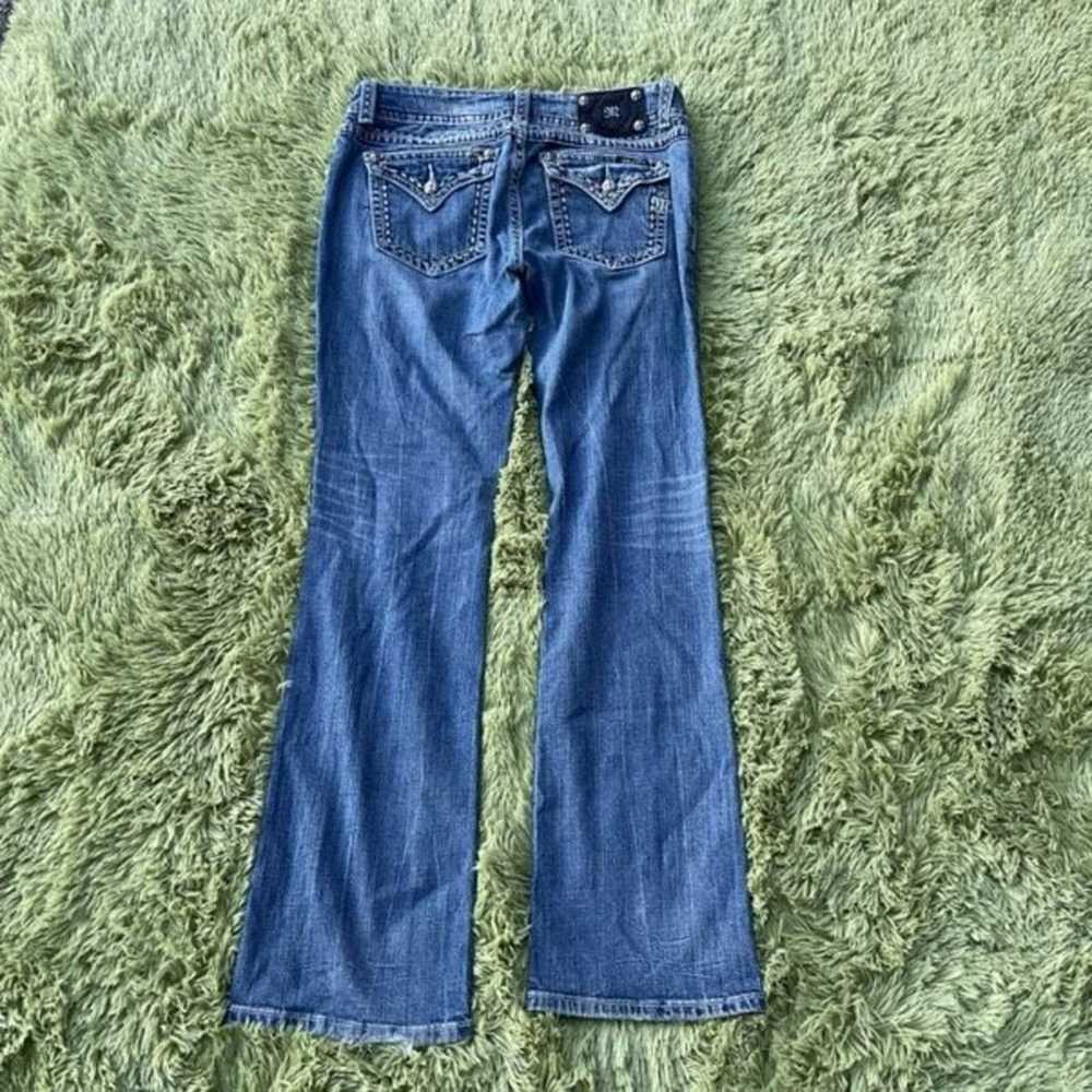 Miss Me Miss Me Y2K Flap Pocket Bootcut Jeans Blu… - image 1