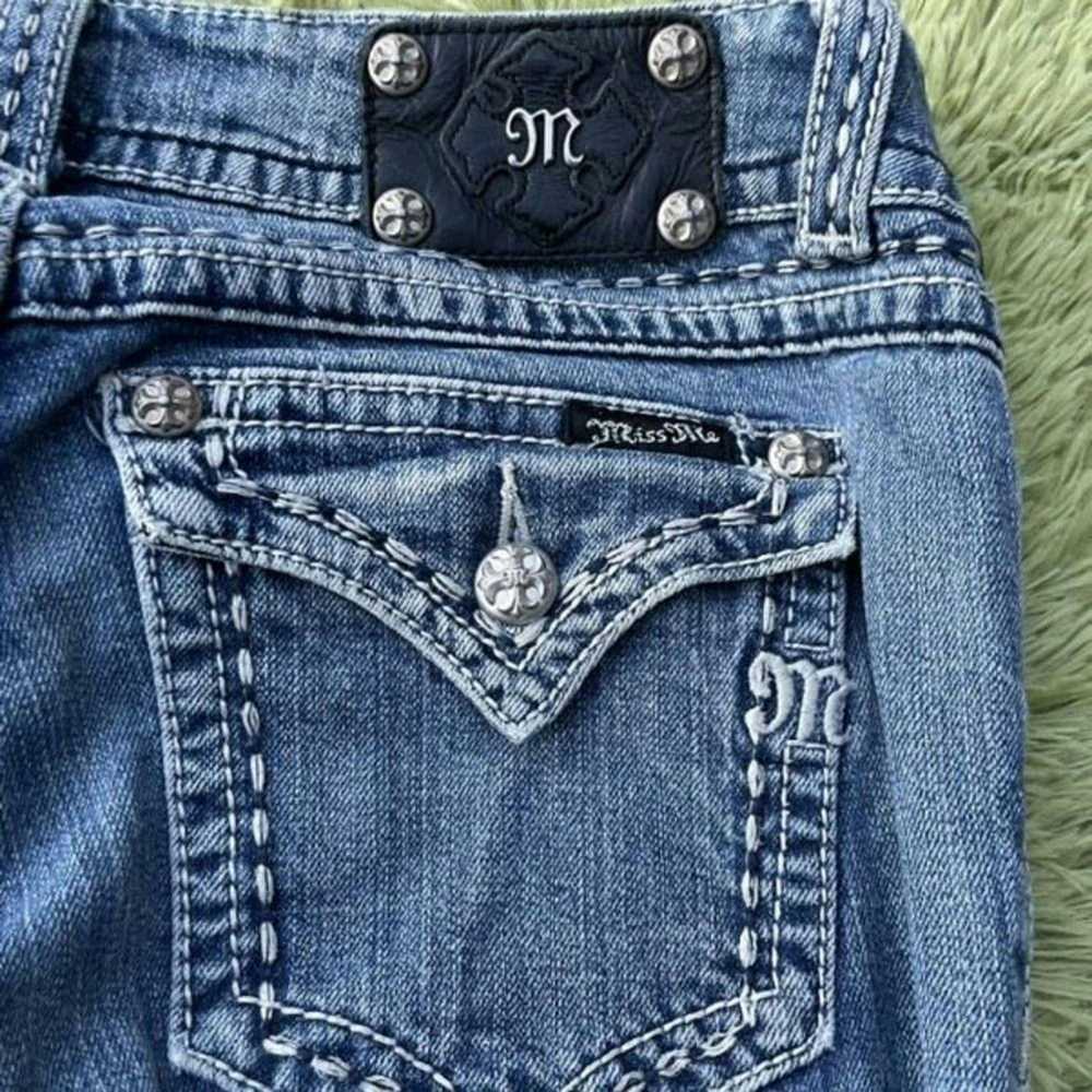 Miss Me Miss Me Y2K Flap Pocket Bootcut Jeans Blu… - image 4