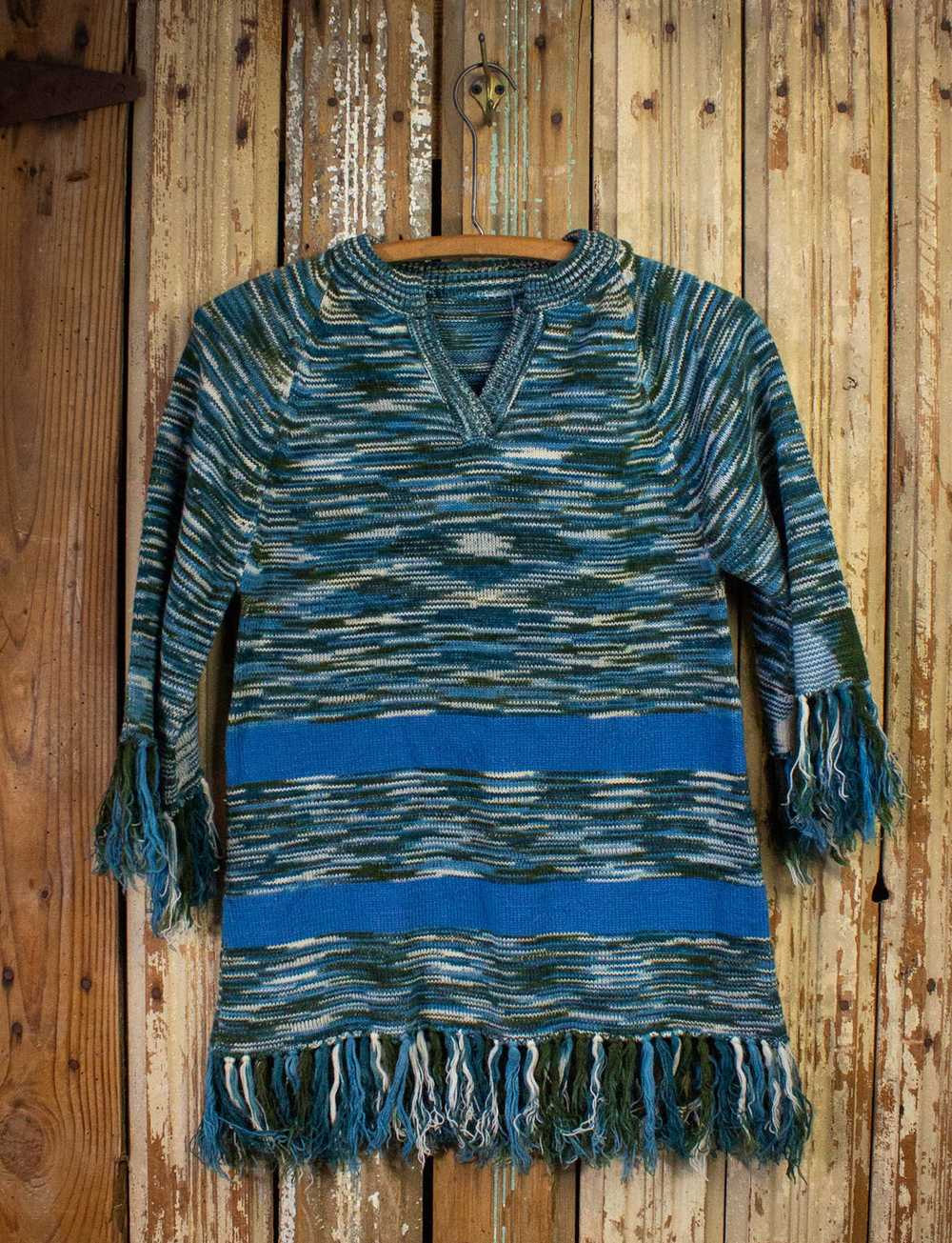 Vintage Vintage Pullover Fringe Sweater 70s - image 4