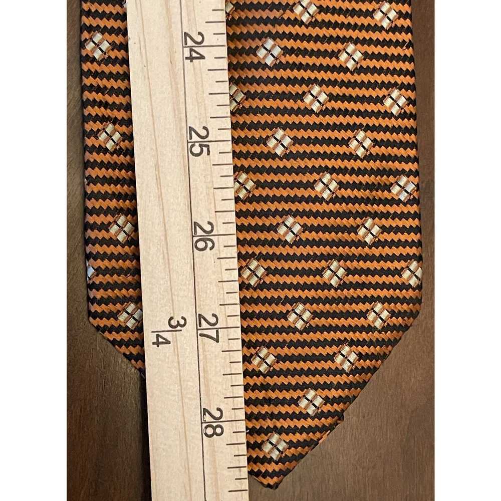 Other Cravatta Chic Orange Black Men’s Neck Tie - image 5