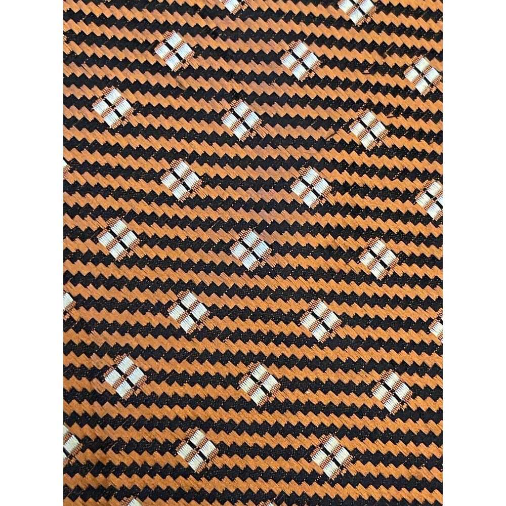 Other Cravatta Chic Orange Black Men’s Neck Tie - image 9