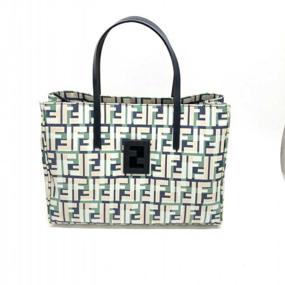 Fendi FENDI Zucca pattern leather x nylon handbag… - image 1