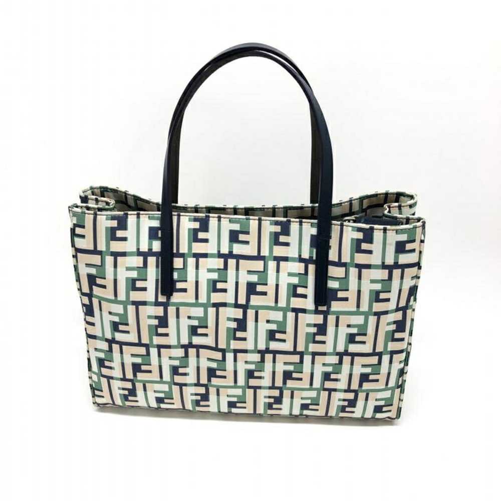 Fendi FENDI Zucca pattern leather x nylon handbag… - image 2