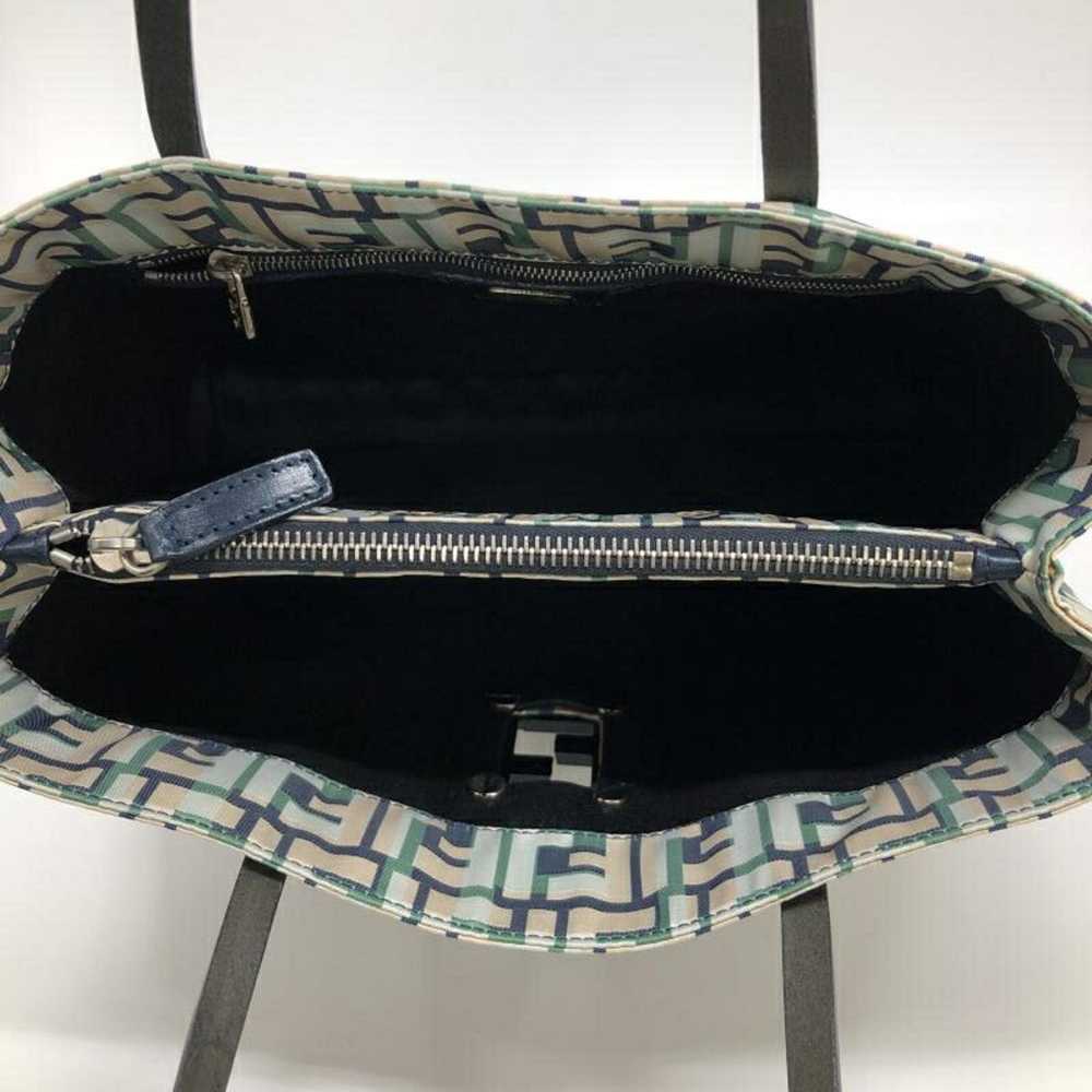 Fendi FENDI Zucca pattern leather x nylon handbag… - image 4