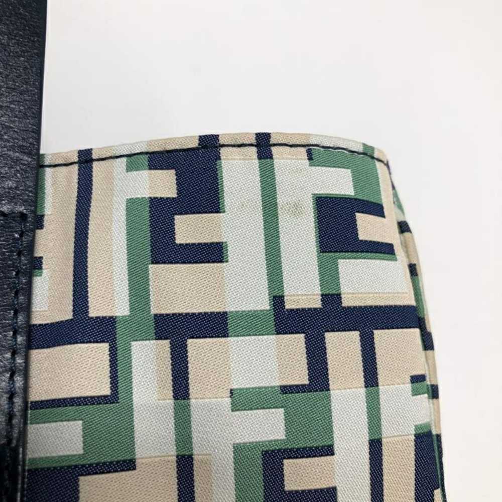 Fendi FENDI Zucca pattern leather x nylon handbag… - image 7
