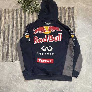 Red buy bull puffy jacket supercool medium Hooded Hoodie