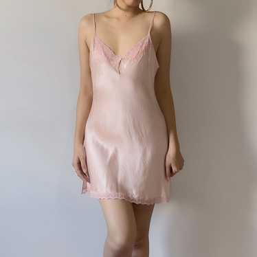 Victoria's Secret × Vintage Vintage VS Pink Silk … - image 1