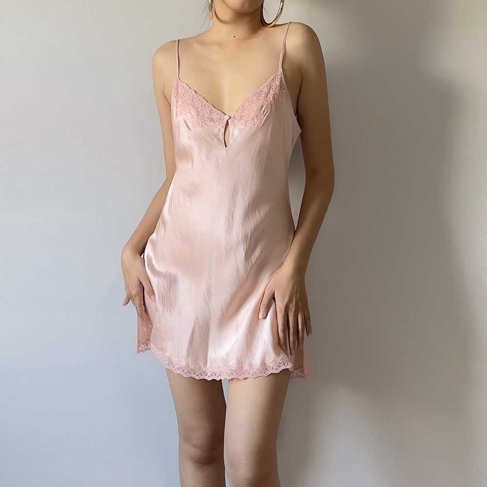 Victoria's Secret × Vintage Vintage VS Pink Silk … - image 2