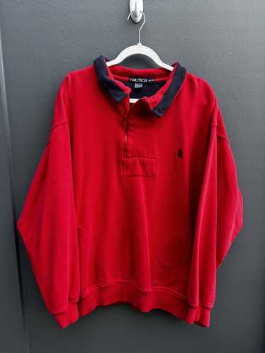 Nautica × Vintage Vintage Nautica Quarter Zip Jac… - image 1