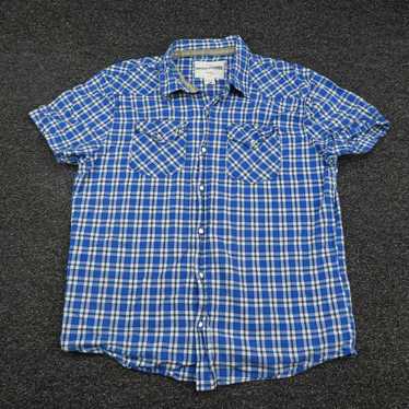 Vintage Ditch Plains Shirt Adult Large Blue & Whi… - image 1