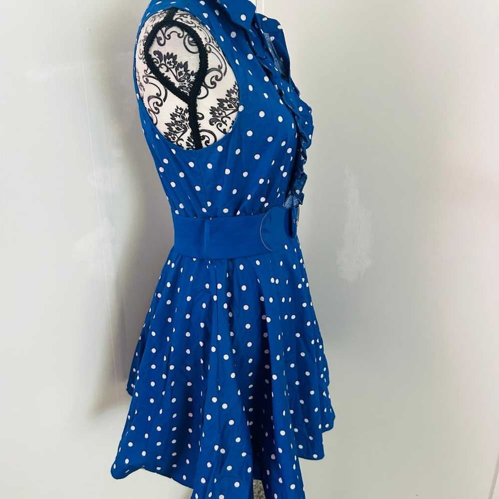 R Wish Women’s Blue Polka Dot 1950s Style Fit & F… - image 4