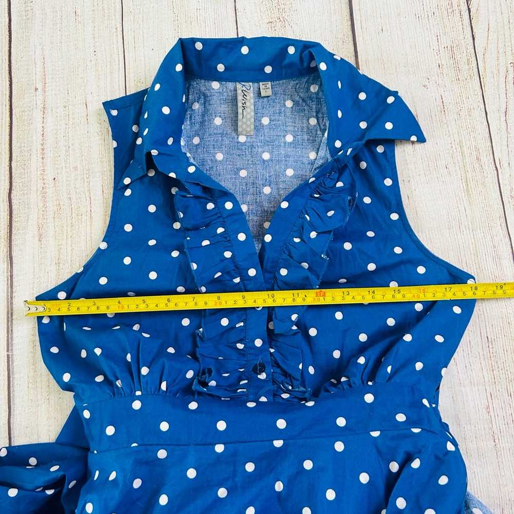 R Wish Women’s Blue Polka Dot 1950s Style Fit & F… - image 7