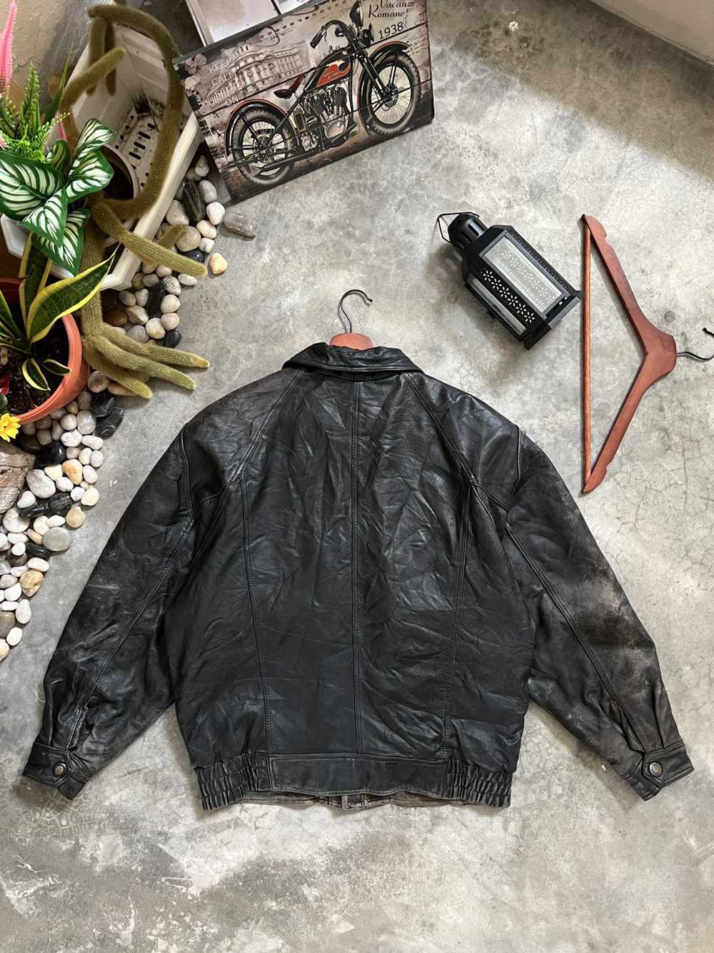 Leather Jacket × Streetwear × Vintage VTG 🖤 Vint… - image 5