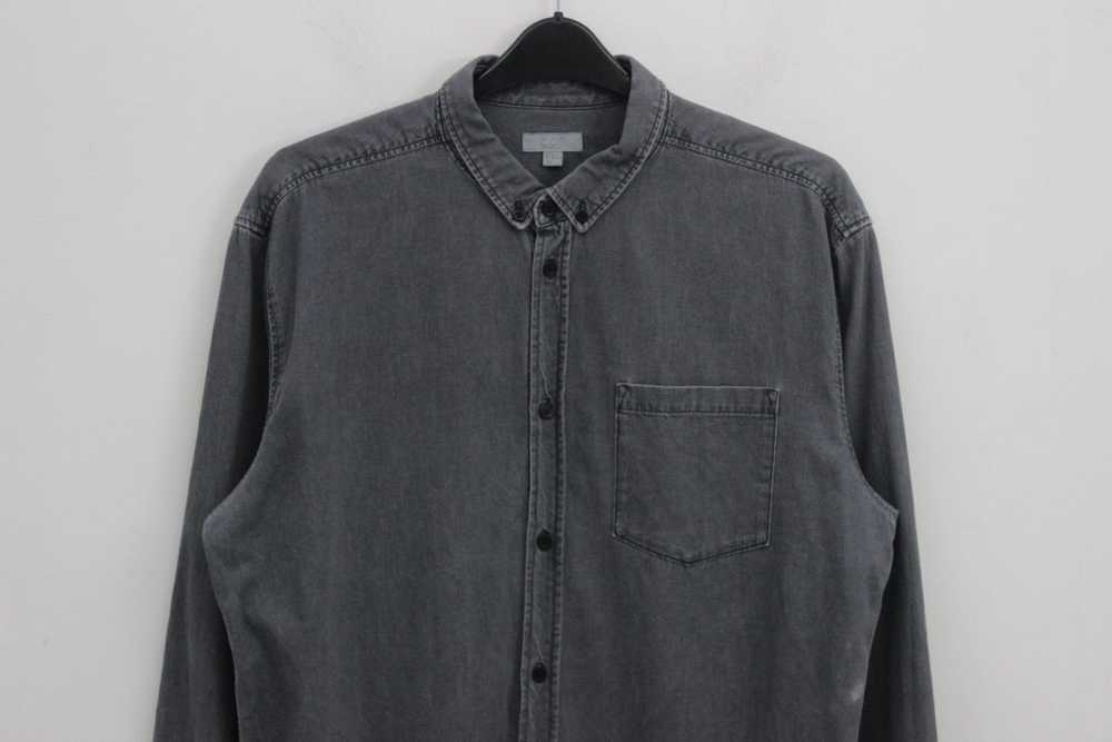 Other COS Button Up Over Shirt Denim Jacket Grey … - image 3