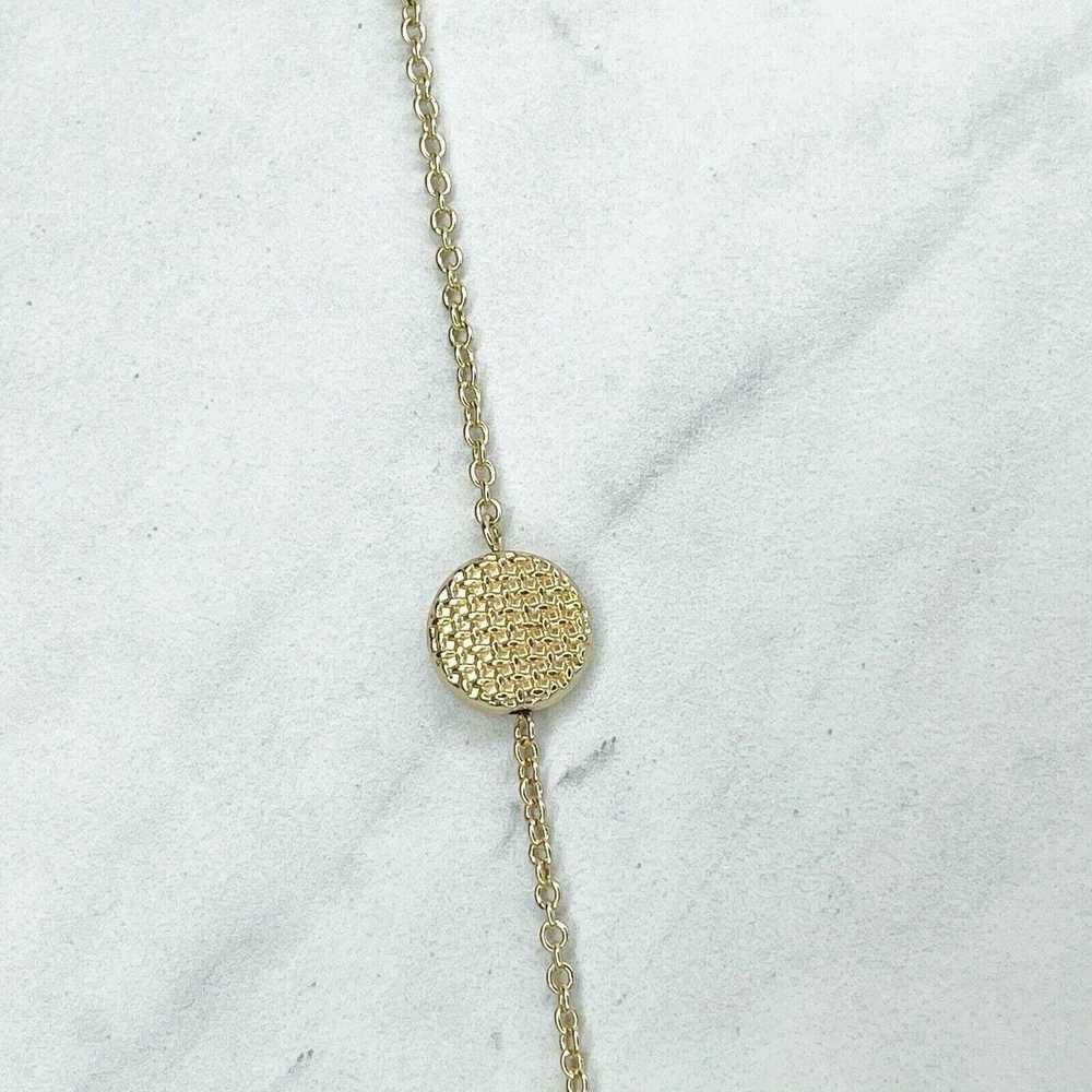 Other Charming Charlie Gold Tone Waffle Beaded St… - image 2