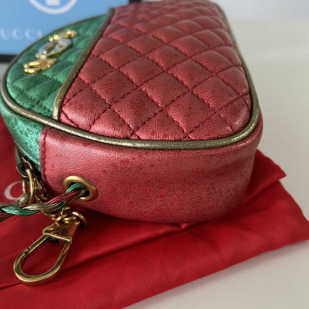 Brand × Gucci × Luxury gucci Red mini trapuntata … - image 3