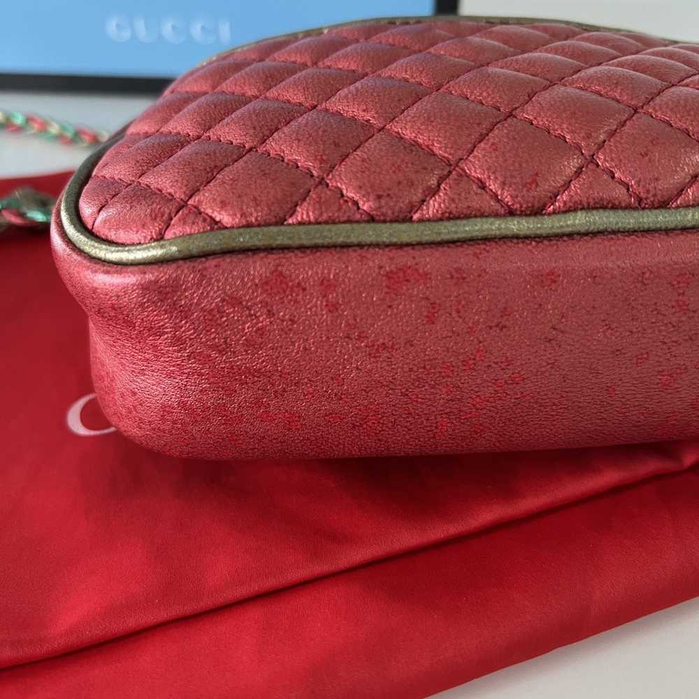 Brand × Gucci × Luxury gucci Red mini trapuntata … - image 4