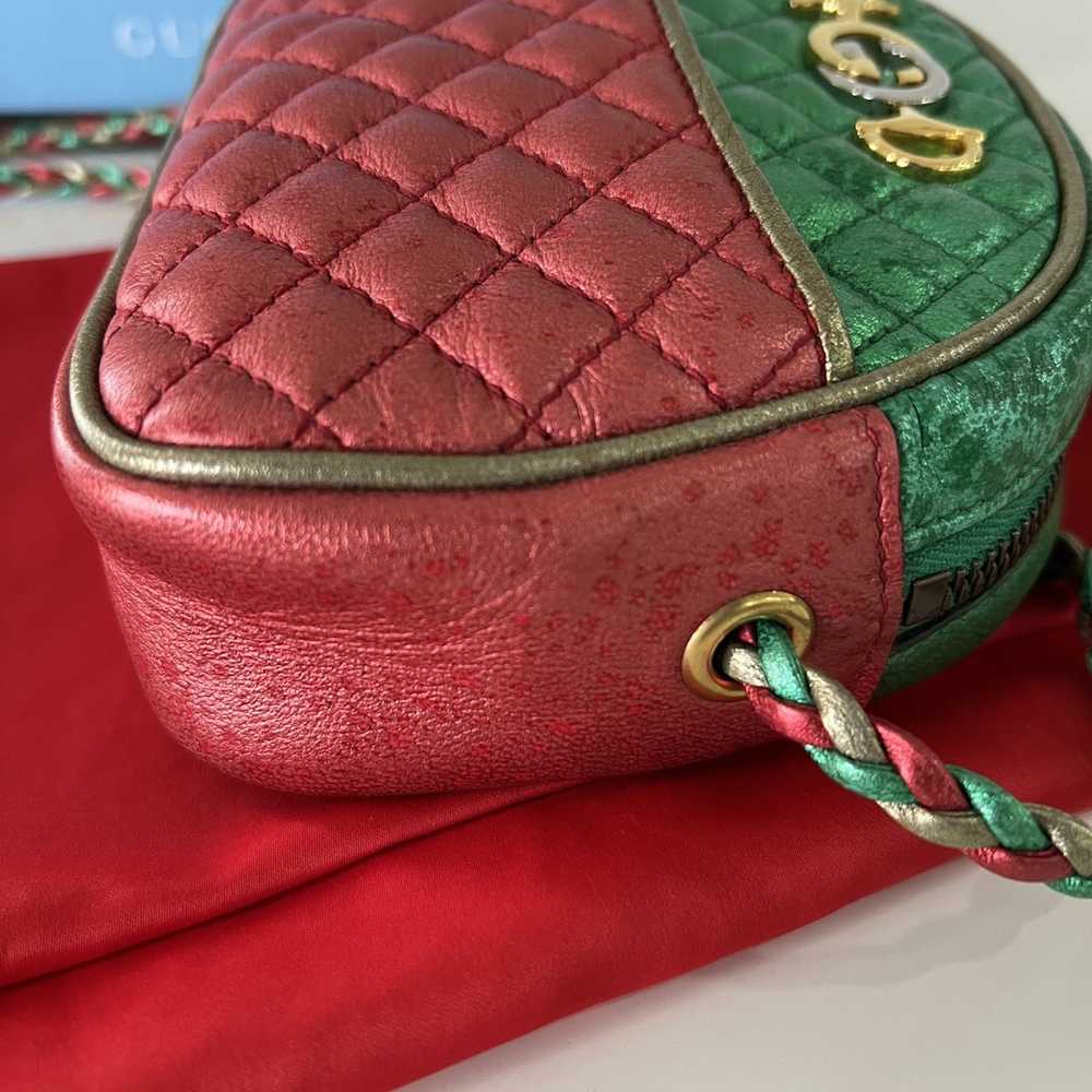 Brand × Gucci × Luxury gucci Red mini trapuntata … - image 6