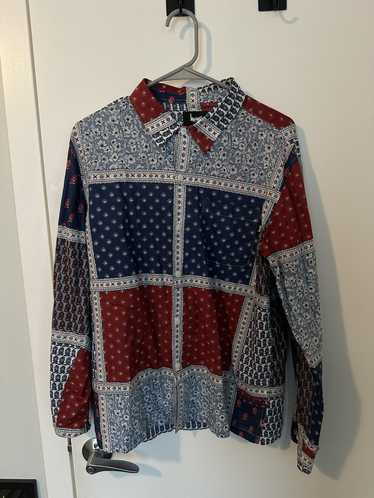 Stussy Stussy Paisley Patchwork Long Sleeve Button