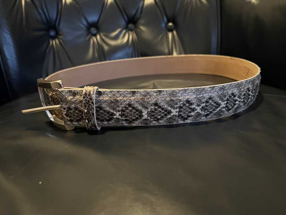 Vintage Rattlesnake Genuine Skin Belt - image 1
