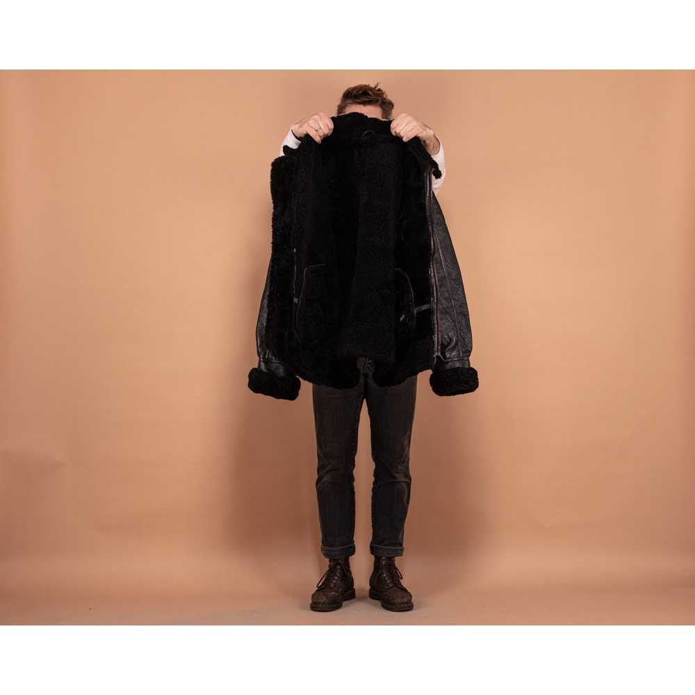 Bomber Jacket × Sheepskin Coat × Vintage Vintage … - image 4
