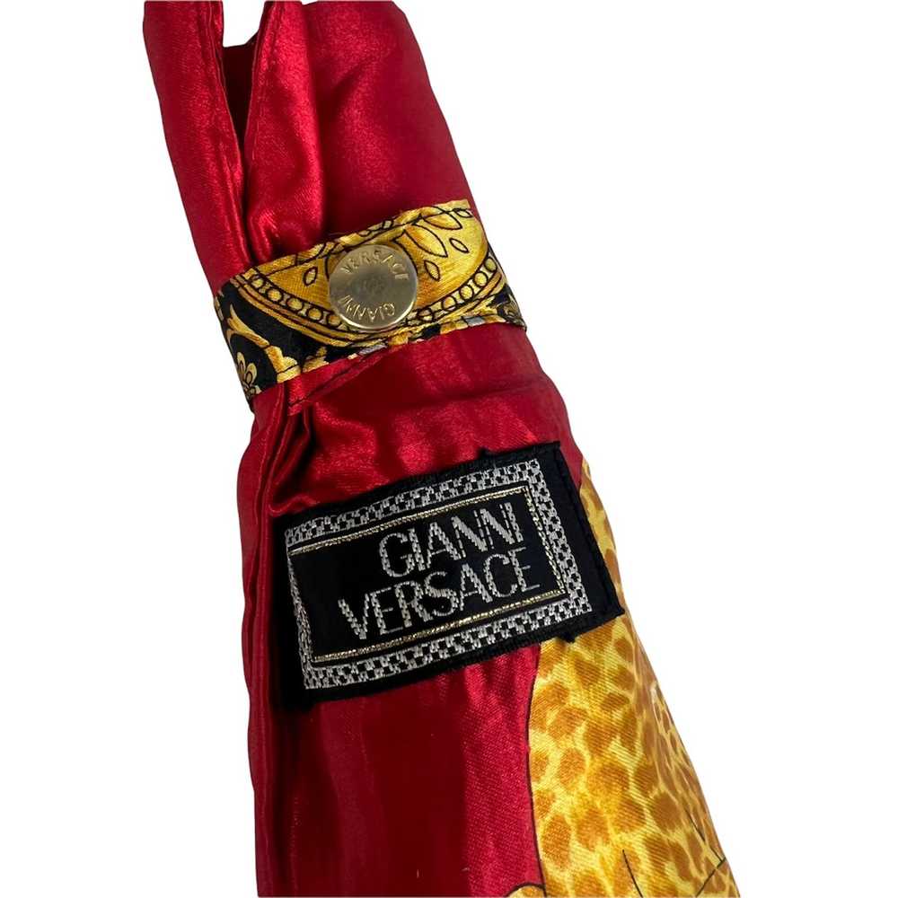Versace Versace Vintage Leopard Collapsable Umbre… - image 7