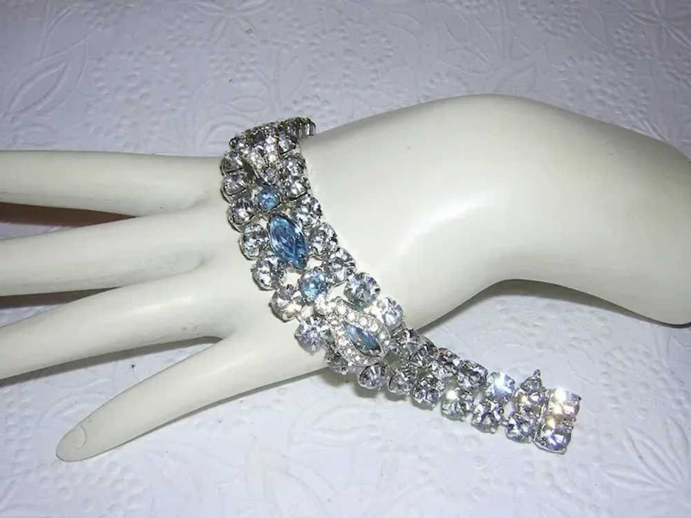 EISENBERG Elegant Diamond Like & Baby BLUE Sparkl… - image 5