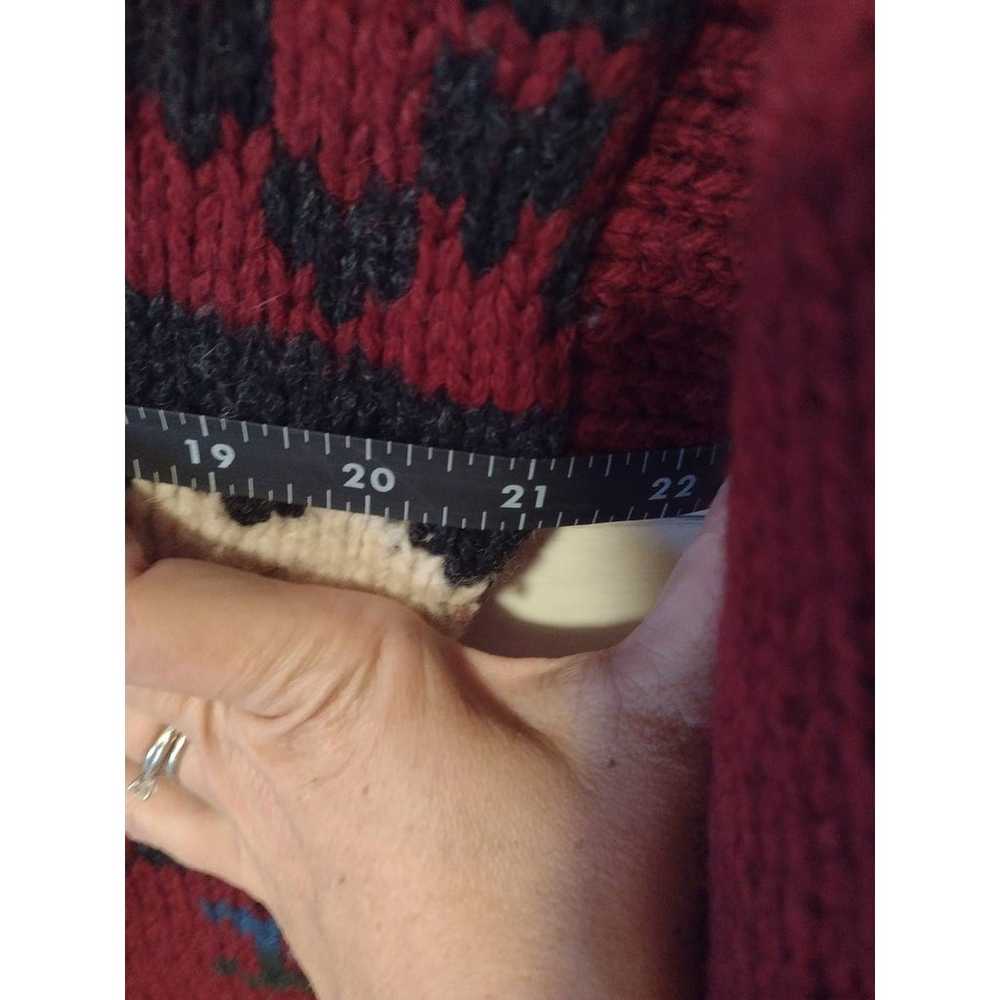 Woolrich Vintage 100% Wool Sheep Button Cardigan … - image 7