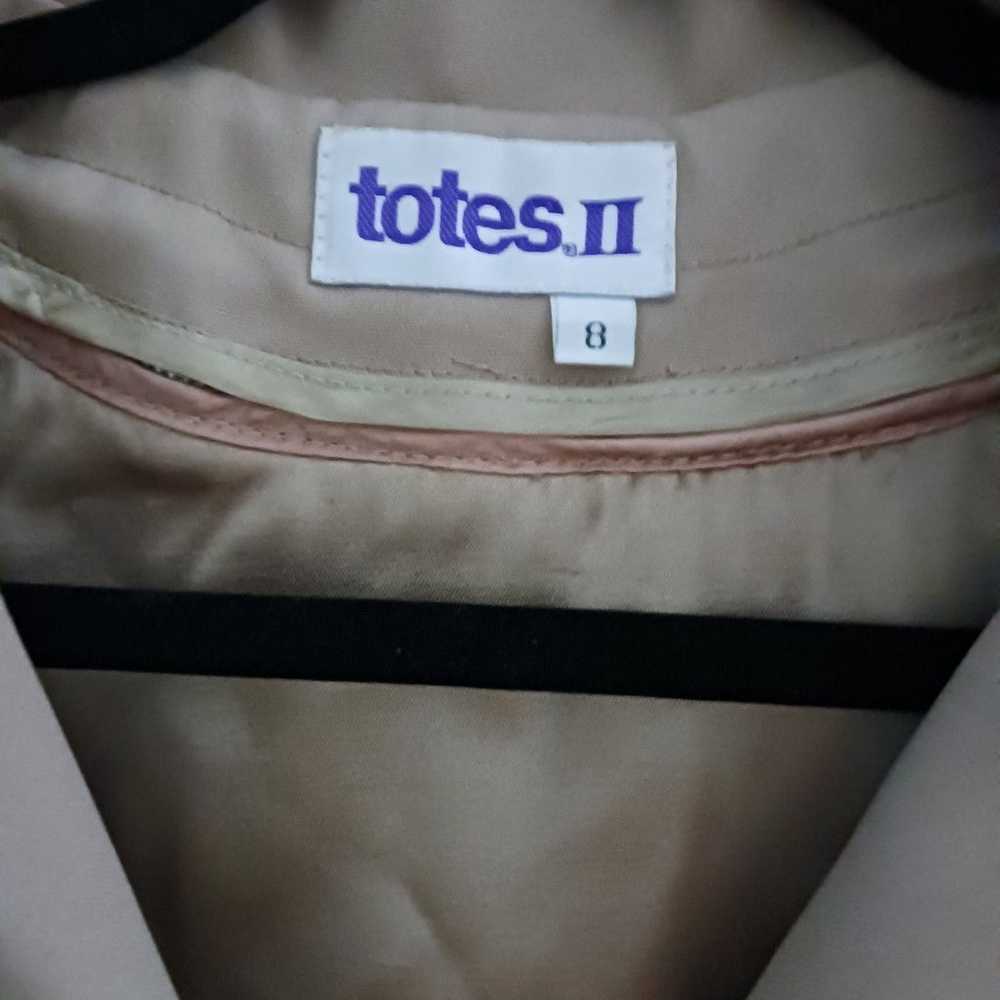 Totes II Trench Coat Size 8 - image 3
