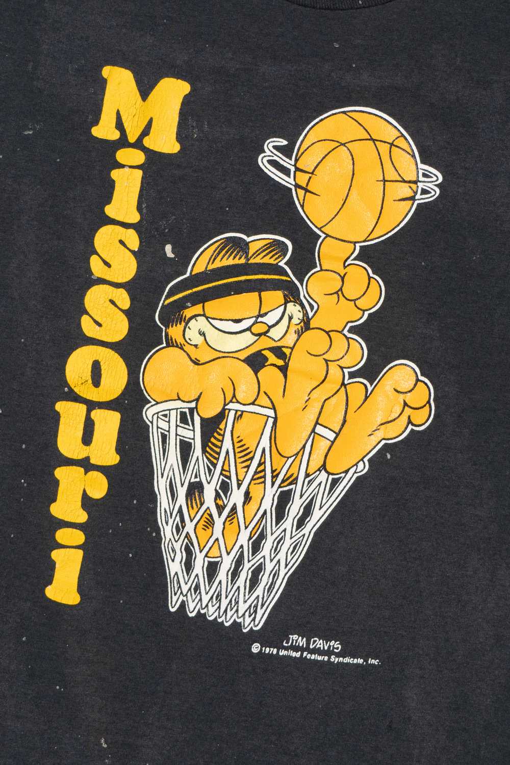 Vintage Distressed Garfield Missouri Basketball S… - image 2