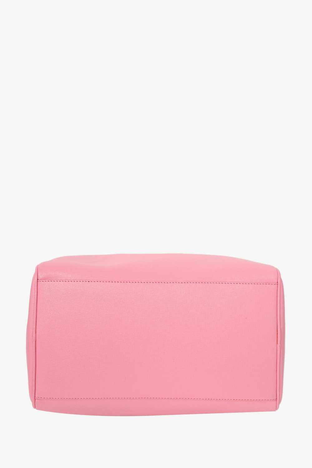 Versace Pink Saffiano Leather Palazzo Medusa Bost… - image 5
