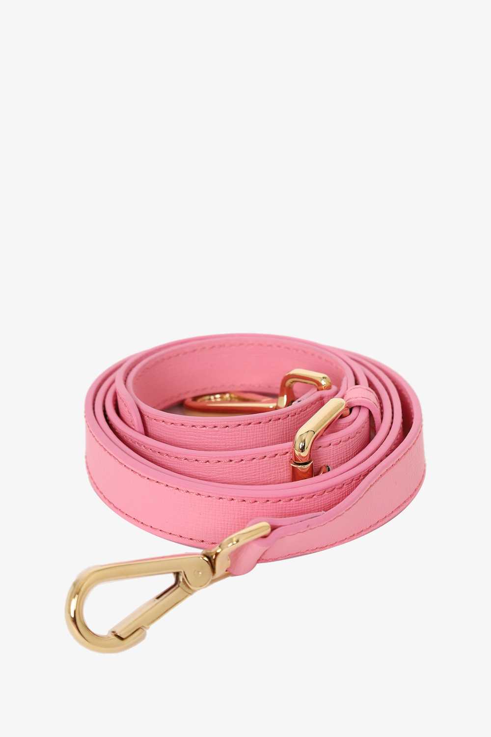 Versace Pink Saffiano Leather Palazzo Medusa Bost… - image 6