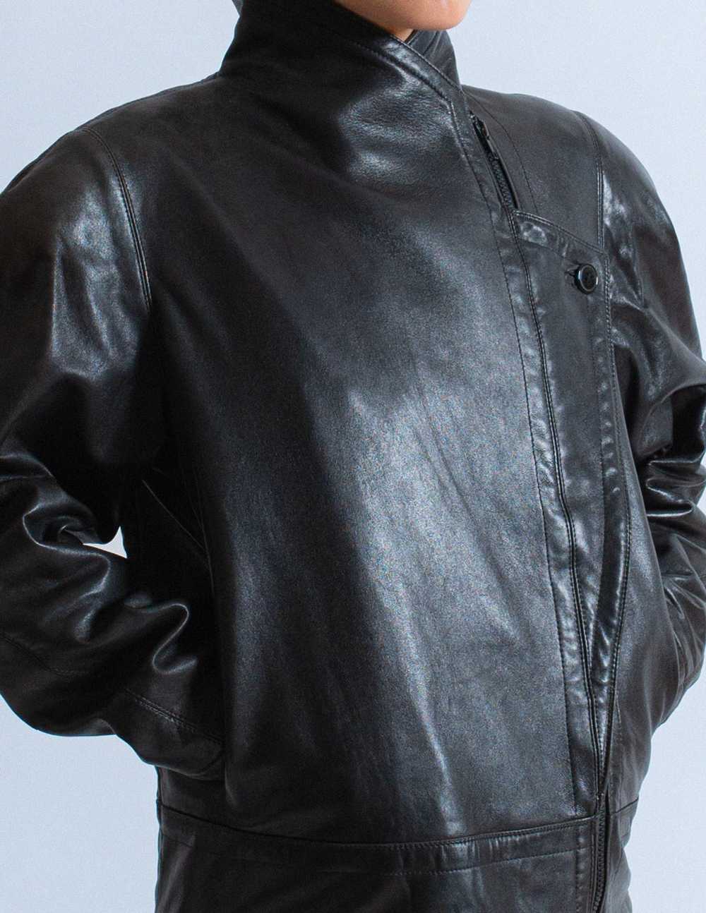 Gianni Versace vintage leather moto jacket - image 7