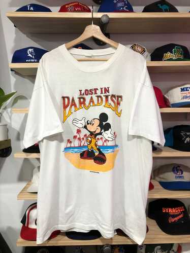 Vintage Mickey Mouse Lost In Paradise Tee Size XL/