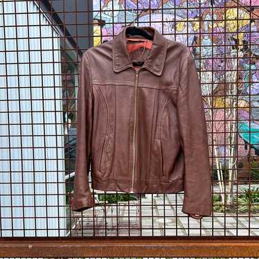 Brown 70’s Leather Jacket - image 1
