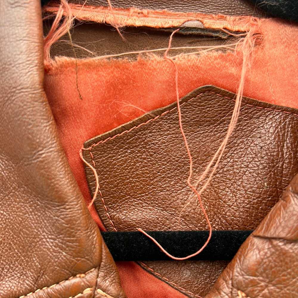 Brown 70’s Leather Jacket - image 3