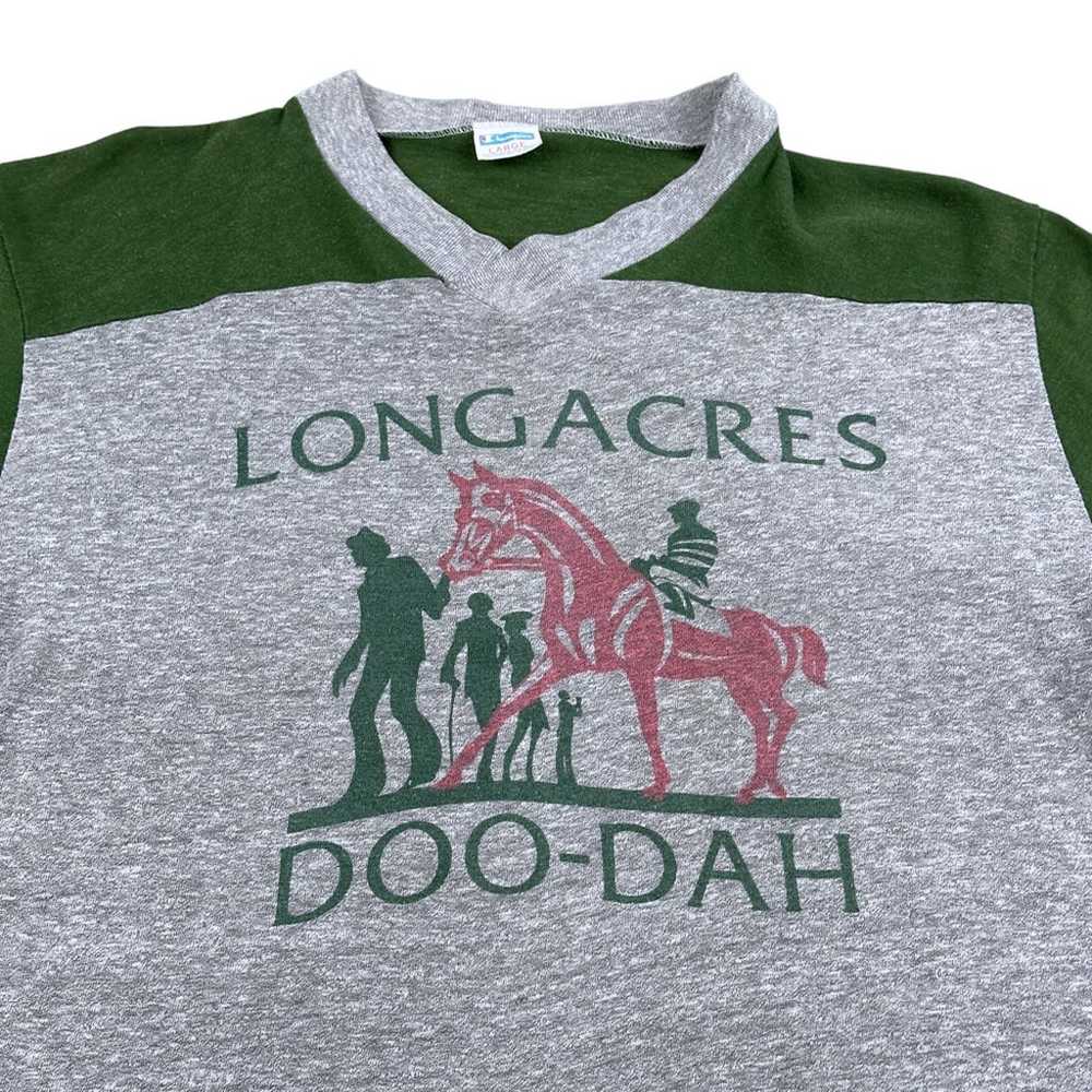 Vintage Longacres Horse Racetrack Shirt Adult MED… - image 2