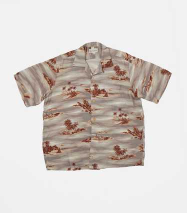 1950's Silk Hawaiian Shirt - image 1
